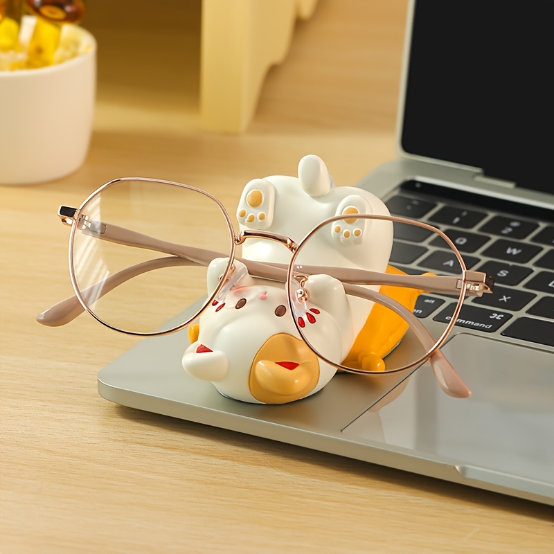 Desk Setup Cute - 매력적인 고양이 모양의 레진 폰 스탠드