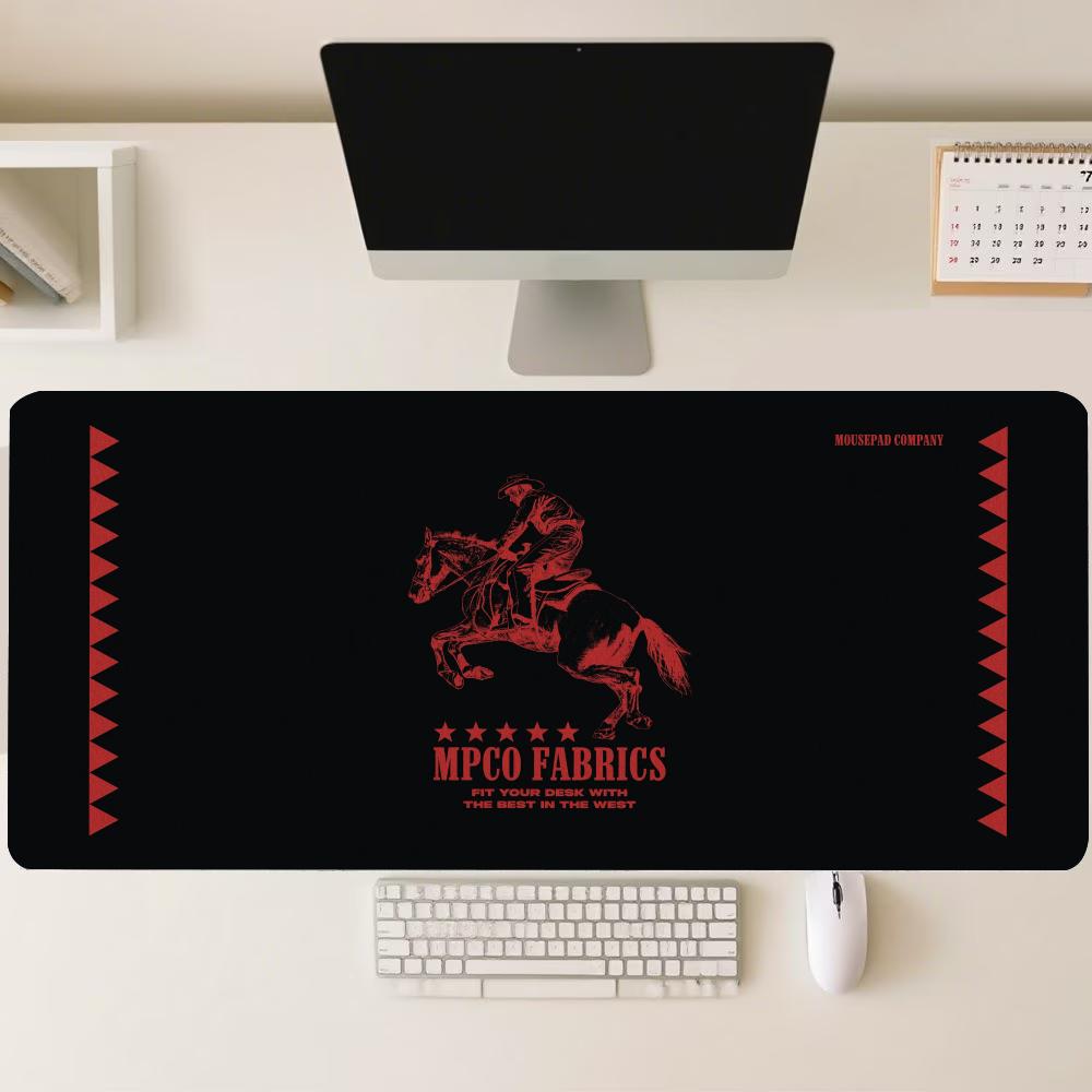 Desk Setup Workspace - 레트로 전사 기사 그래픽 대형 마우스