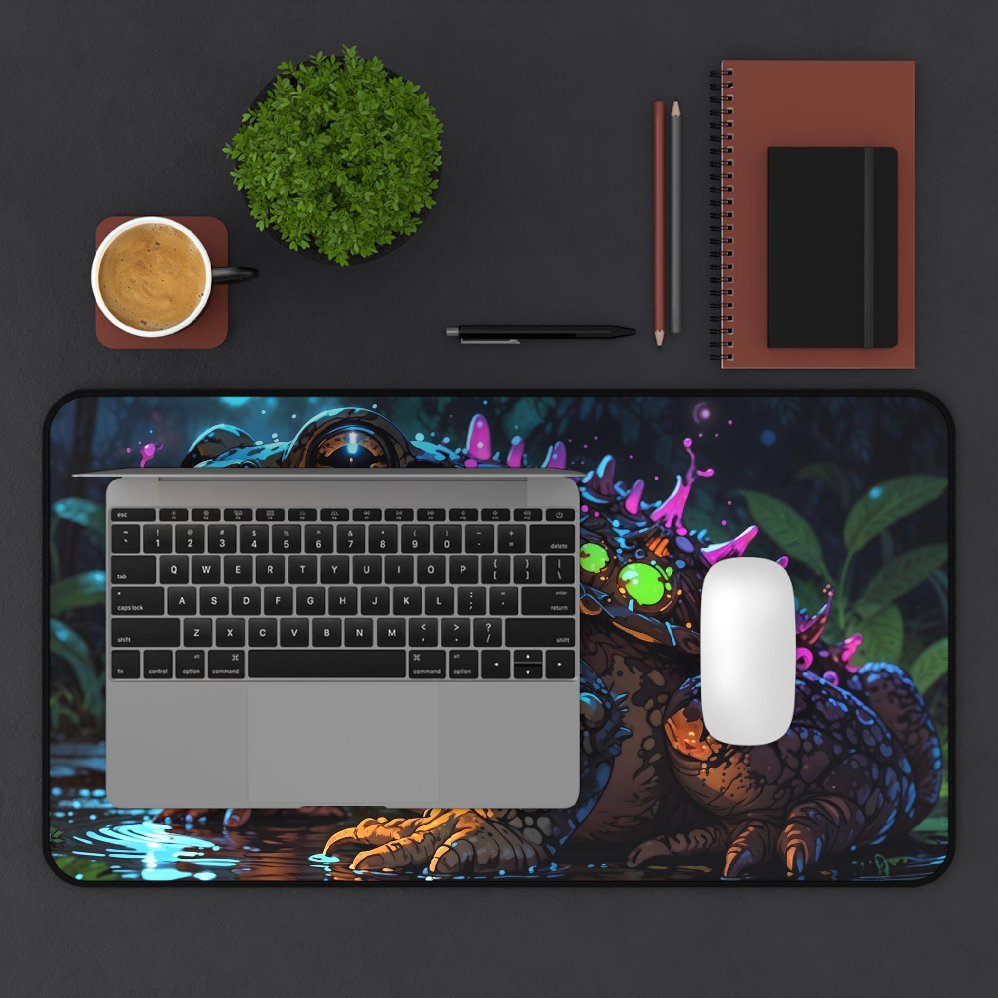 귀여운 천상의 개구리 데스크 매트 - 작업 공간 및 게 - Desk Setup Workspace 리뷰 및 가격