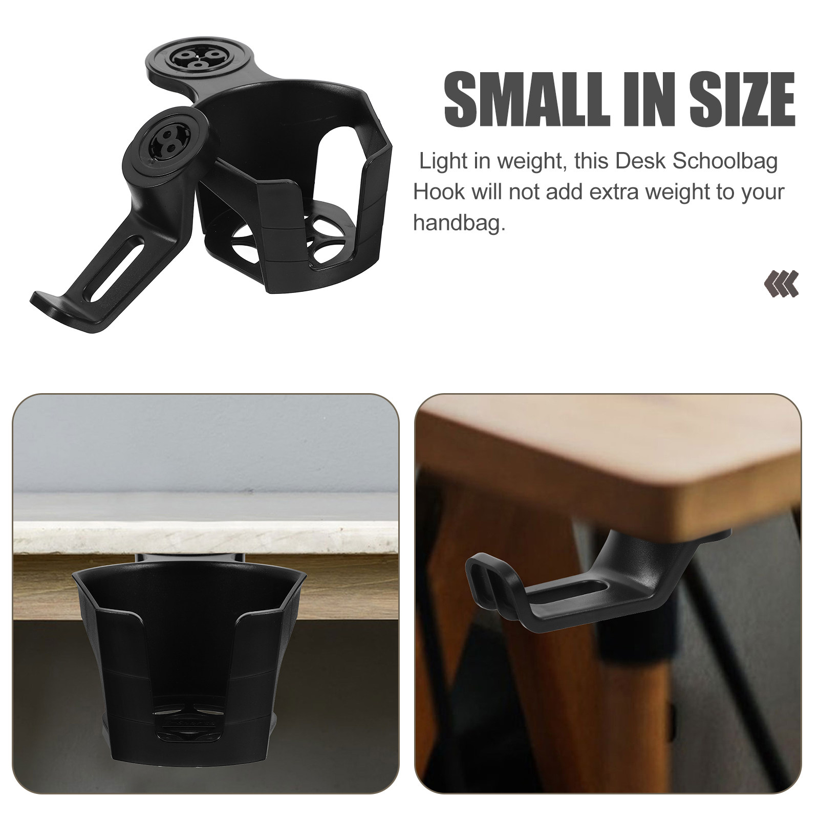 2개 세트 슬림 블랙 데스크 컵홀더 및 헤드폰 걸이 회 - Desk Setup Workspace 리뷰 및 가격