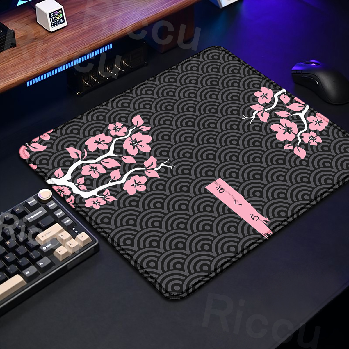 보라색 사쿠라 테이블 패드 게임용 마우스 작은 카펫 X - Desk Setup Blue 리뷰 및 가격