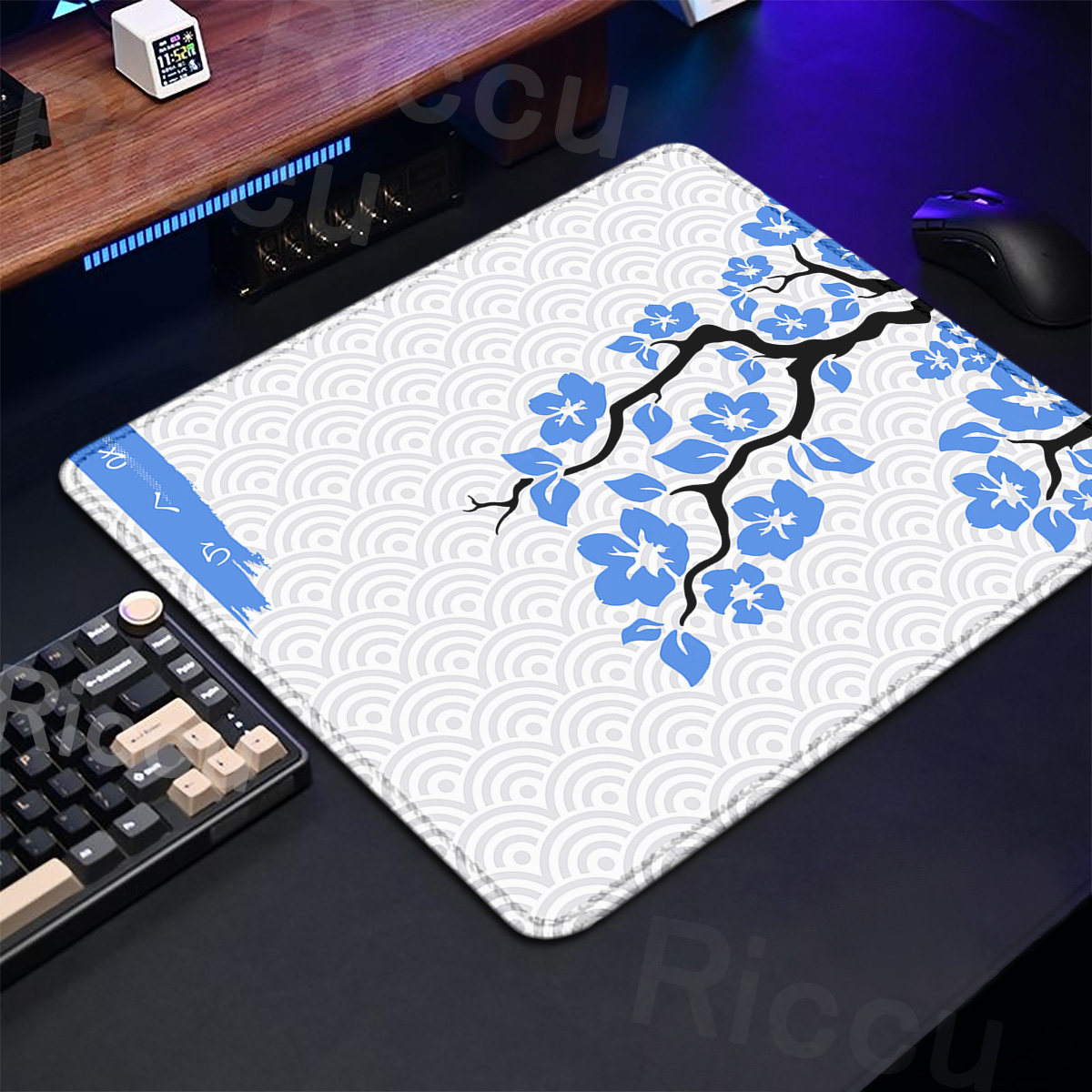 보라색 사쿠라 테이블 패드 게임용 마우스 작은 카펫 X - Desk Setup Blue 리뷰 및 가격