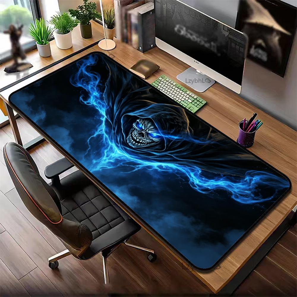 신비로운 블루 라이트닝 고스트 스켈레톤 아트 확장형 게 - Desk Setup Blue 리뷰 및 가격