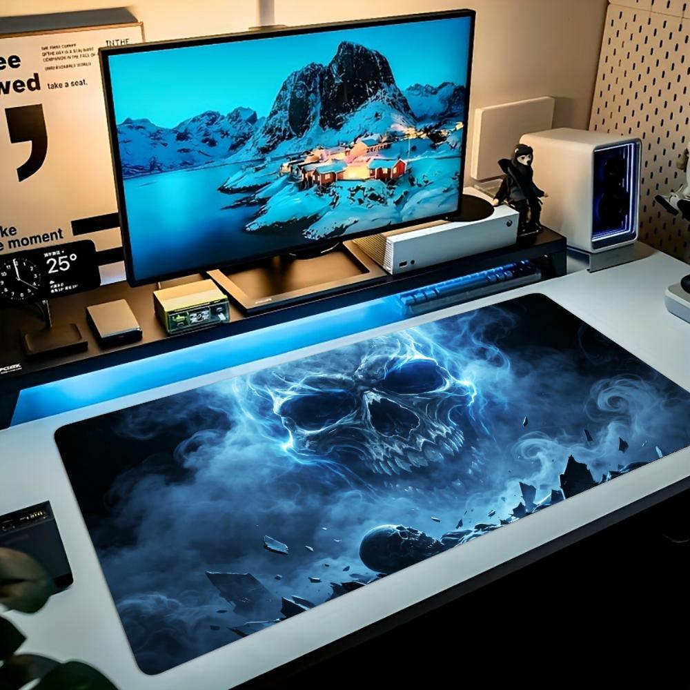 신비로운 블루 라이트닝 고스트 스켈레톤 아트 확장형 게 - Desk Setup Blue 리뷰 및 가격