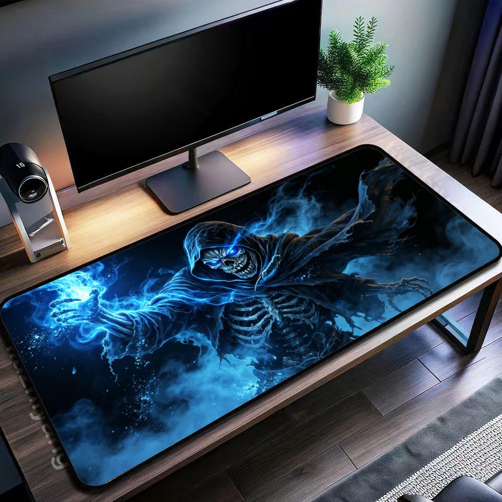 신비로운 블루 라이트닝 고스트 스켈레톤 아트 확장형 게 - Desk Setup Blue 리뷰 및 가격