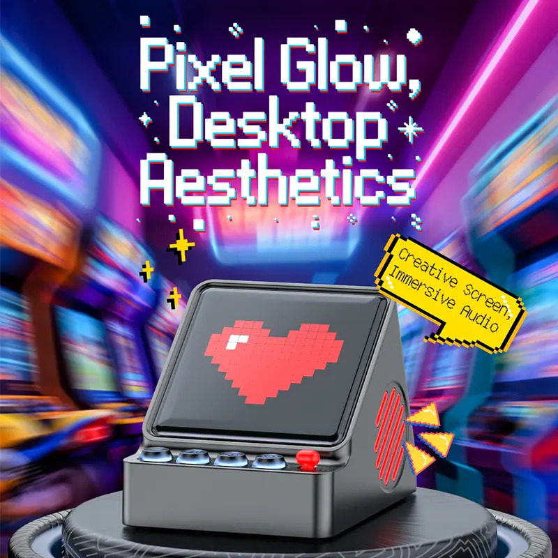 레트로 픽셀 아트 프로그래밍 가능 LED 디스플레이 휴 - Speaker Desk Setup 리뷰 및 가격