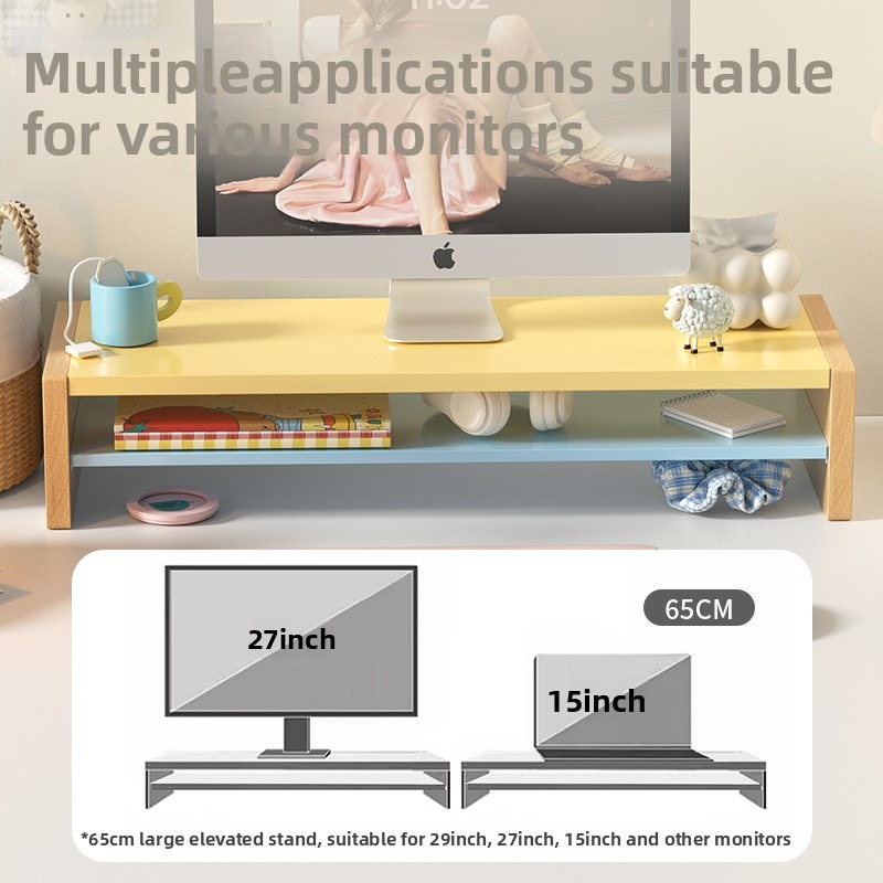 나무 모니터 받침대 스탠드, 수납 선반 포함, 인체공학 - Desk Setup Workspace 리뷰 및 가격