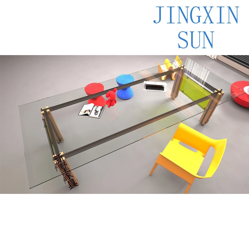 알루미늄 프로파일 프레임과 투명 카운터탑을 갖춘 미니멀 - Desk Setup Workspace 리뷰 및 가격