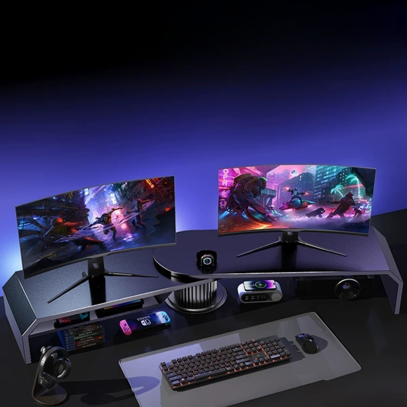 게이밍 듀얼 모니터 스탠드 사무실 화면 높이 조절대 조 - Desk Setup With Laptop And Monitor 리뷰 및 가격