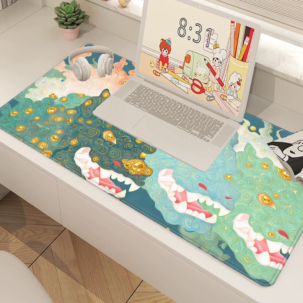 HYBXAXC 신화적 드래곤 데스크 매트 게이밍 - 게 - Desk Setup Workspace 리뷰 및 가격
