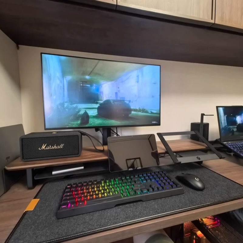 모듈식 모니터 라이저 스탠드 인체공학적 데스크 정리대  - Desk Setup With Laptop And Monitor 리뷰 및 가격