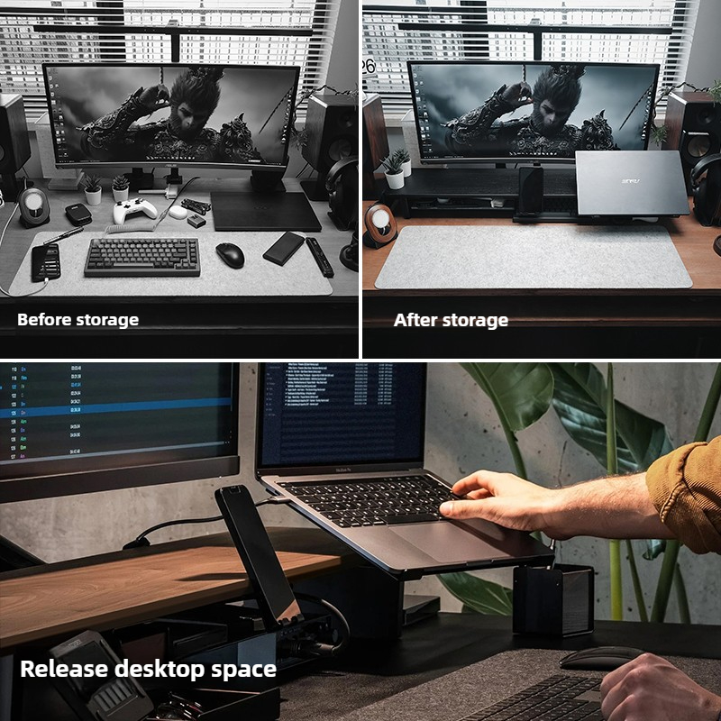 모듈식 모니터 라이저 스탠드 인체공학적 데스크 정리대  - Desk Setup With Laptop And Monitor 리뷰 및 가격