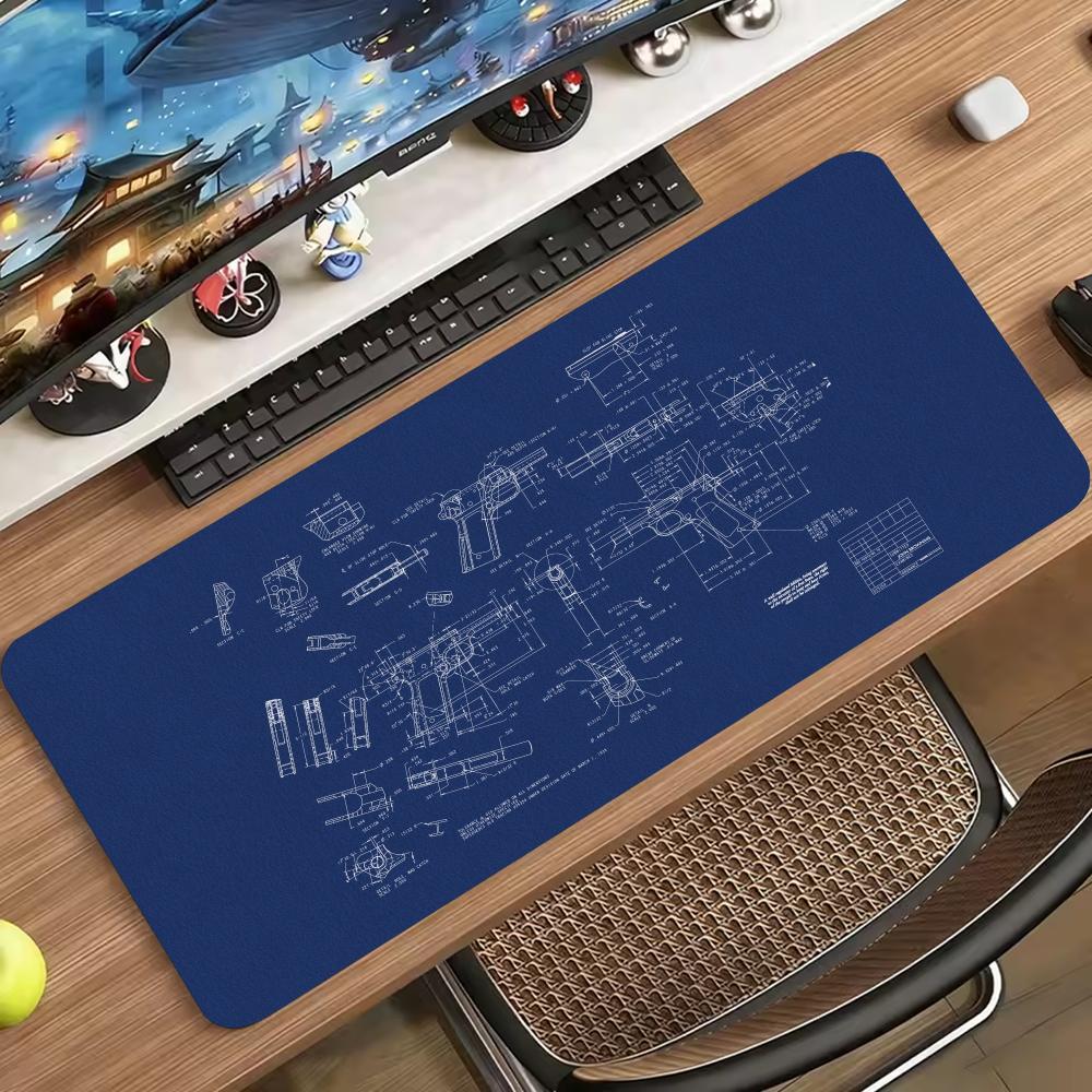 블루프린트 기계식 스케치 대형 마우스 패드 미끄럼 방지 - Desk Setup Workspace 리뷰 및 가격