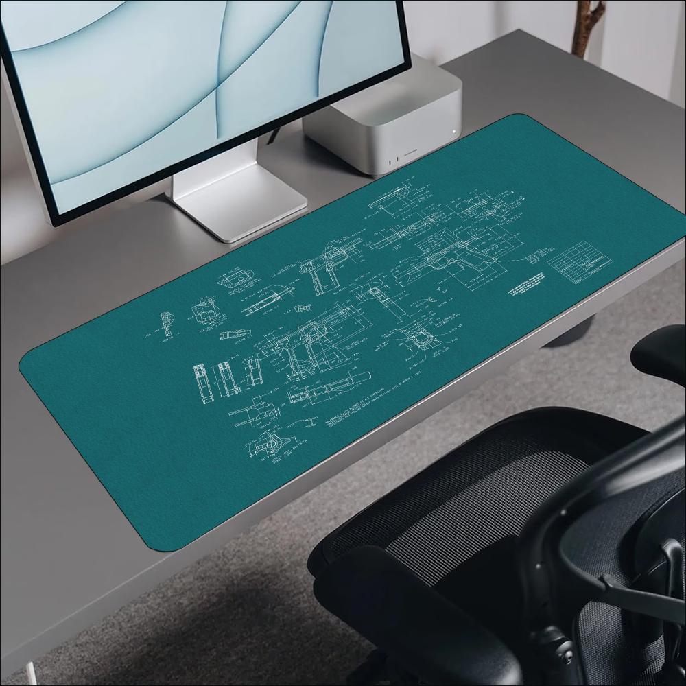 블루프린트 기계식 스케치 대형 마우스 패드 미끄럼 방지 - Desk Setup Workspace 리뷰 및 가격