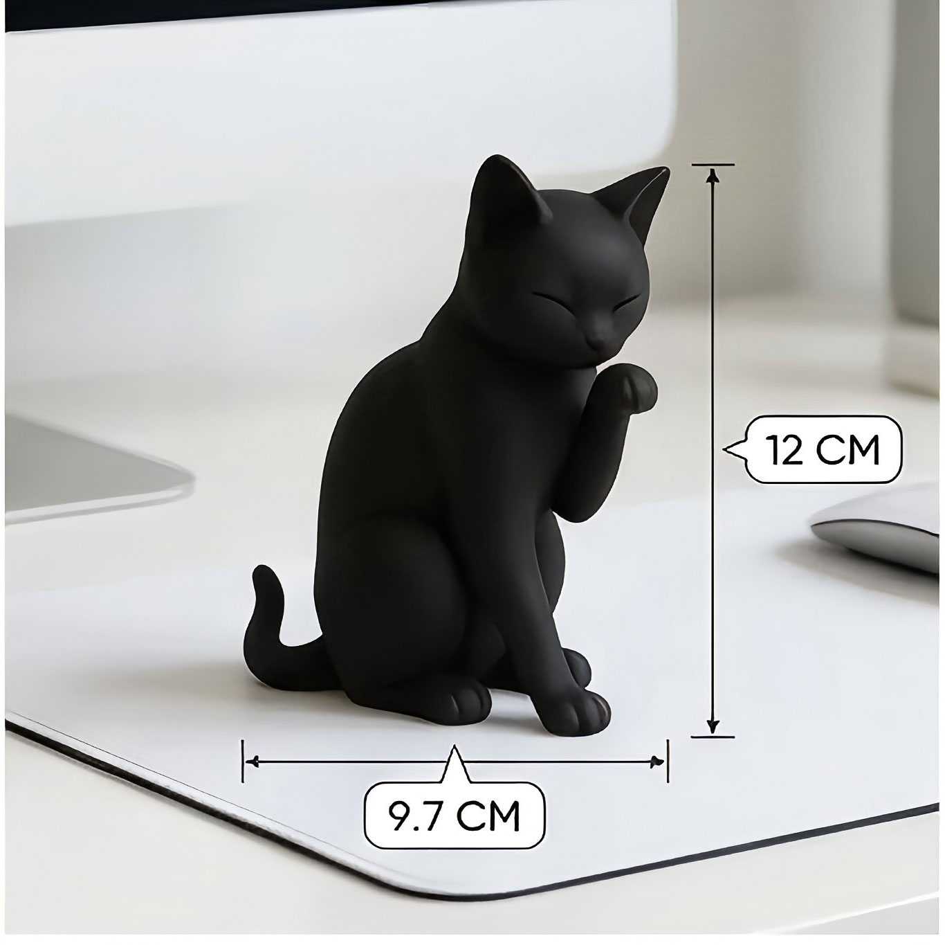 고양이 모양 책상 장식 3D 미니멀리스트 피규어, 서재 - Desk Setup Workspace 리뷰 및 가격
