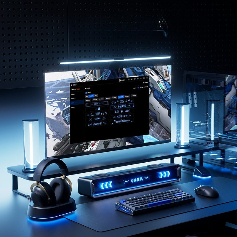 K20 GT 전체 화면 서브타이틀 스피커 맞춤형 RGB - Speaker Desk Setup 리뷰 및 가격