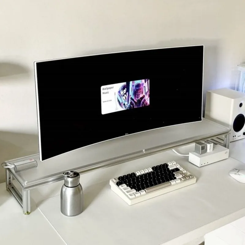 알루미늄 모니터 스탠드 아크릴 데스크탑 라이저 노트북  - Desk Setup With Laptop And Monitor 리뷰 및 가격