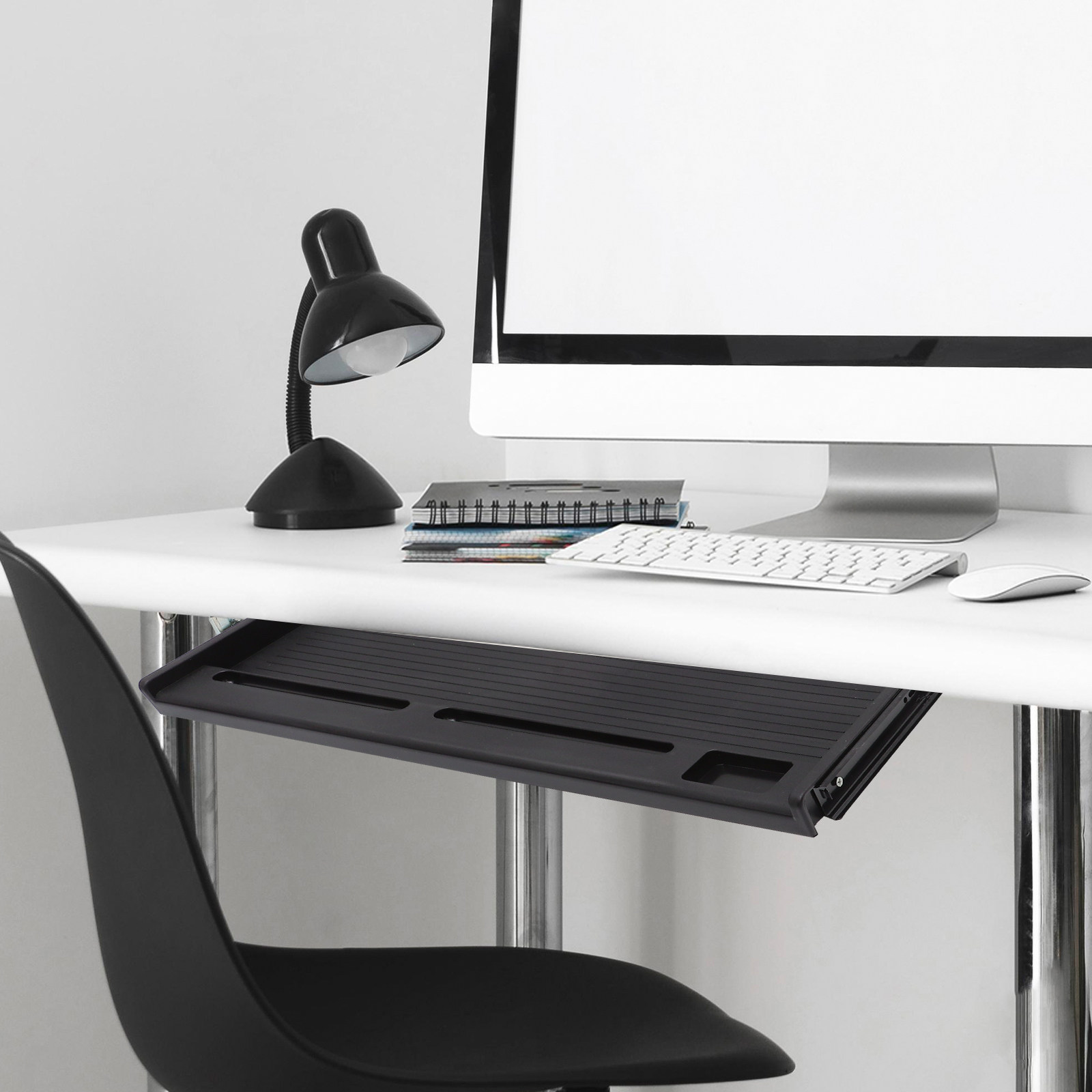 책상 아래 설치형 키보드 서랍, 풀 익스텐션 슬라이더가 - Ergonomic Desk Setup Keyboard 리뷰 및 가격